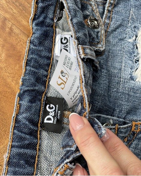Sukně dětská Dolce & Gabbana džínová